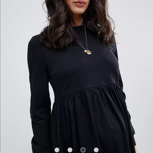 ASOS maternity dress black